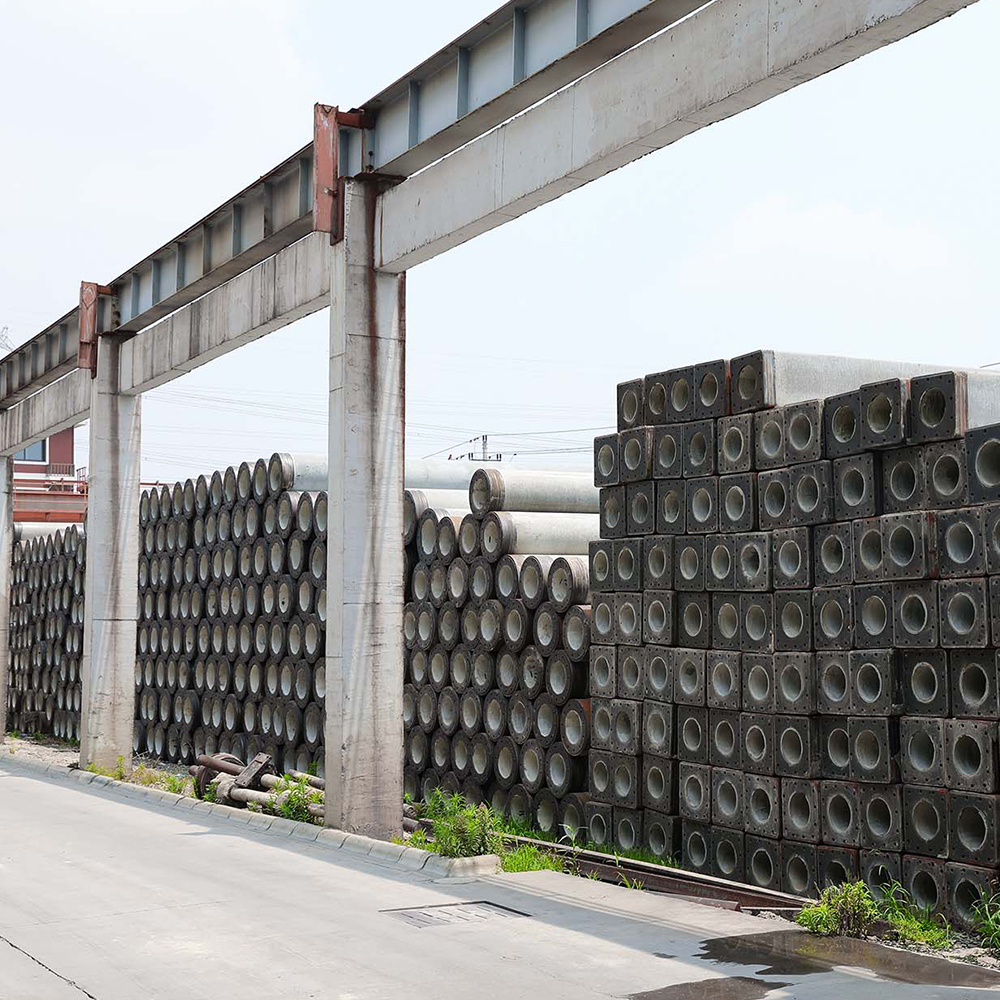 Estacas quadradas ocas de concreto protendido